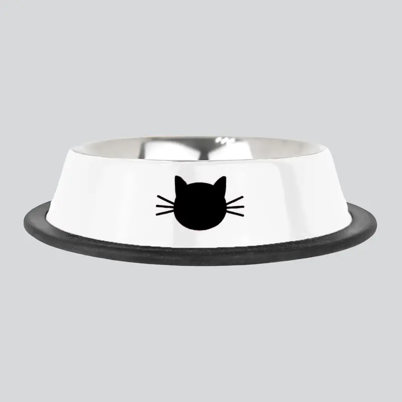 Tazón Para Mascotas, Acero Inoxidable, Color Blanco 2