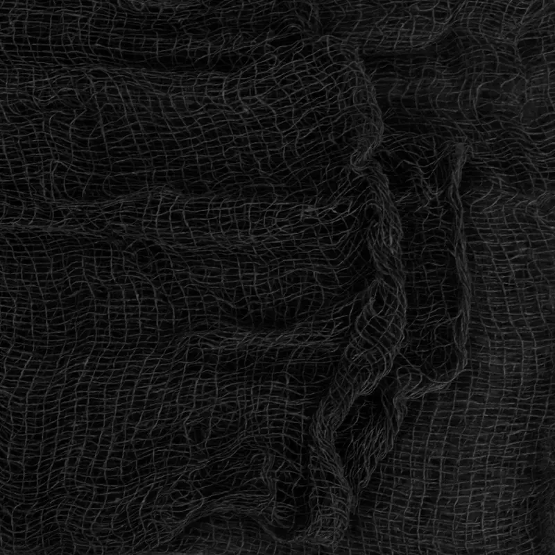 Tela Tenebrosa Color Negro Para Decoración 2