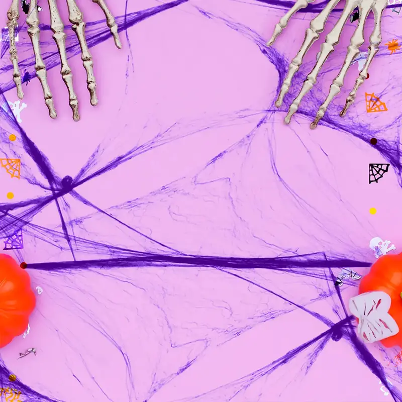 Telaraña, Color Morado, Halloween 2