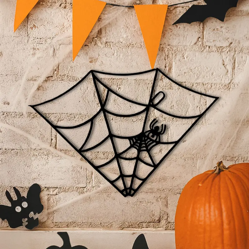 Telaraña, Decoración Colgante, Color Negro 2