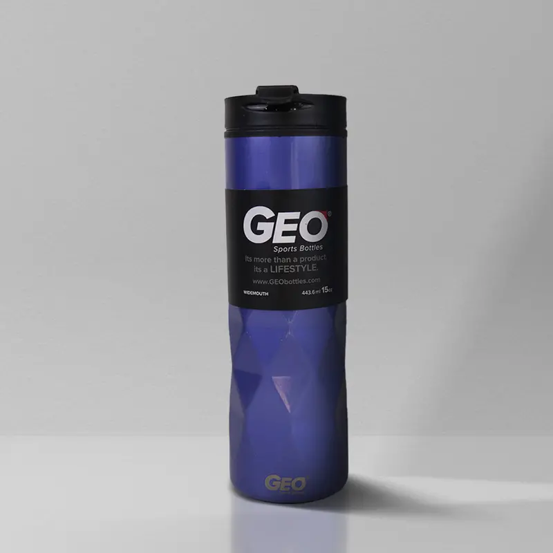 Termo De Plástico Color Azul 450 Ml 2