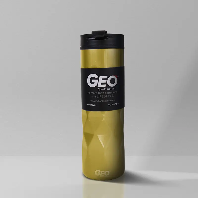 Termo De Plástico Color Dorado 450 Ml 2