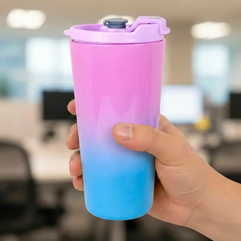 Termo De Plástico, Color Morado, 750 Ml 1