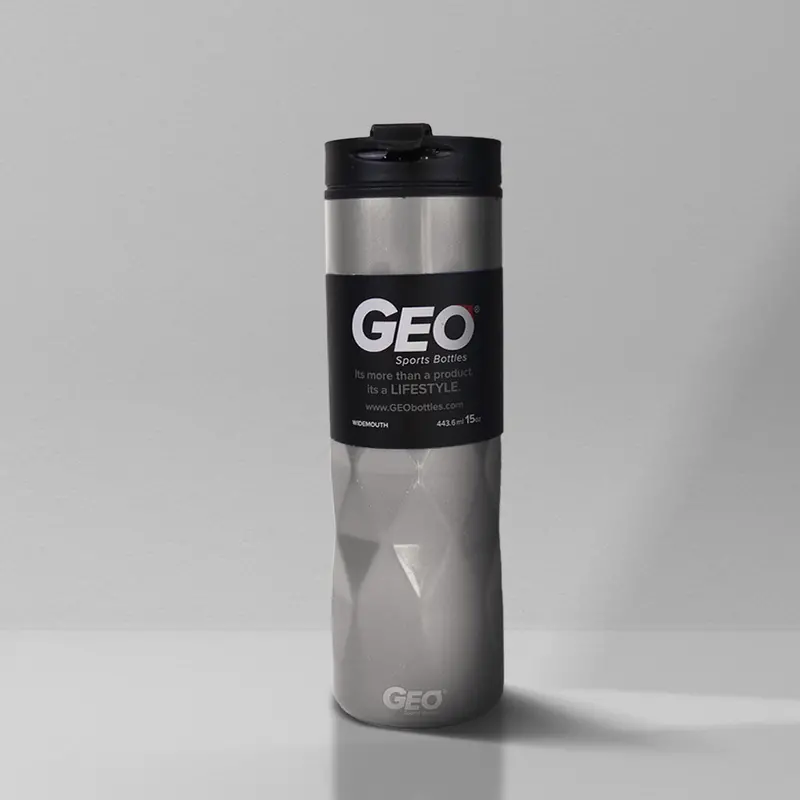 Termo De Plástico Color Plateado 450 Ml 2