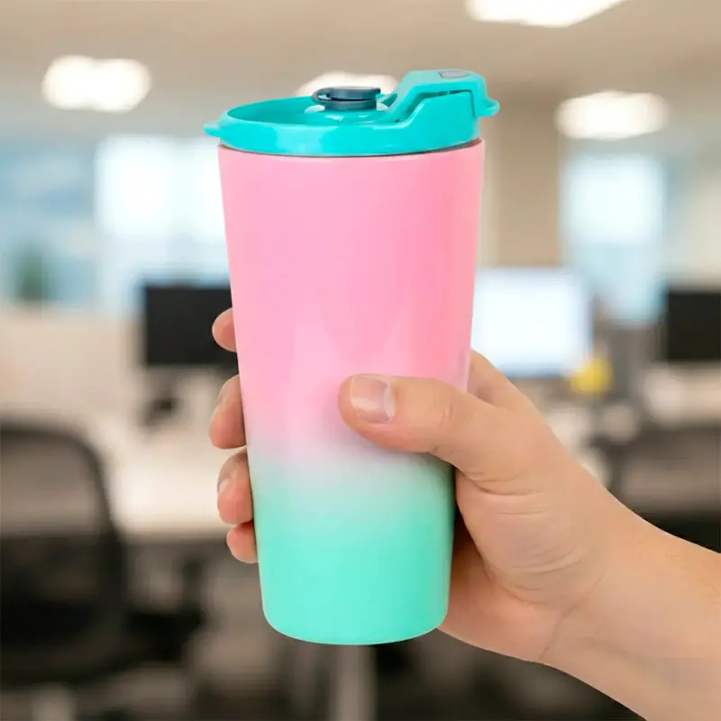 Termo De Plástico, Color Rosa, 750 Ml 1