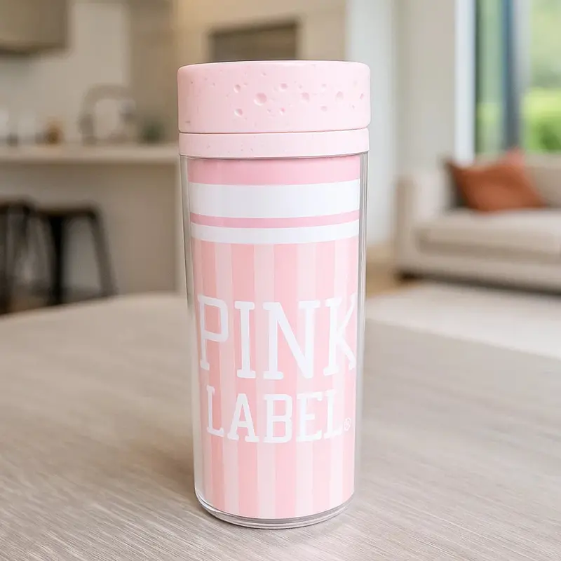 Termo De Plástico, Pink Label, 380 Ml 2