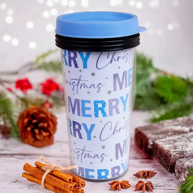 Termo, Diseño Navideño, Merry Christmas, 473 Ml 2