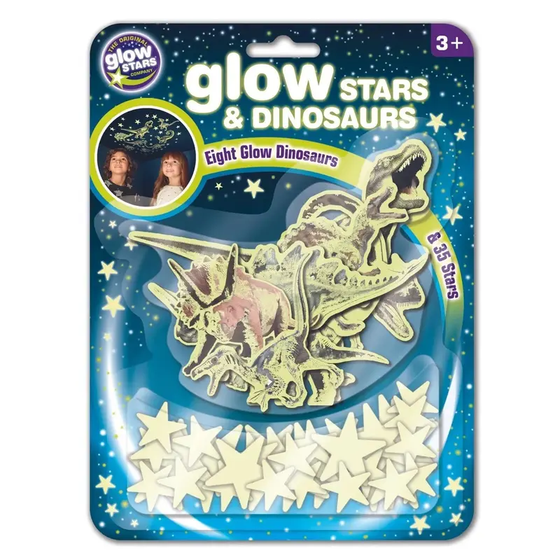 The Original Glowstars Company Glitter Stars & Dinosaurs 1