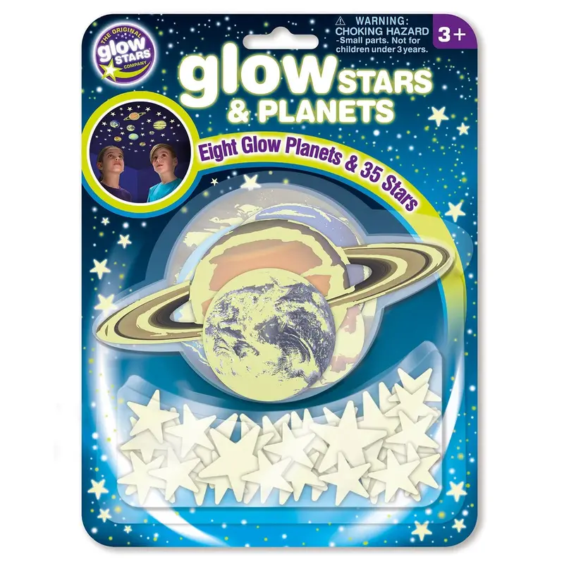 The Original Glowstars Company Glitter Stars & Planets 1