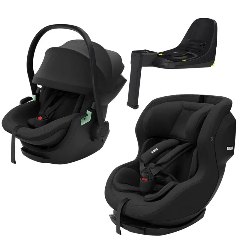 Thule Maple & Elm Car Seat Bundle In Black/Black 1
