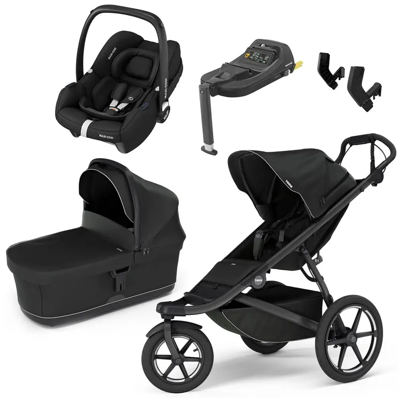 Thule Urban Glide 3 Maxi-Cosi Bundle In Black 1