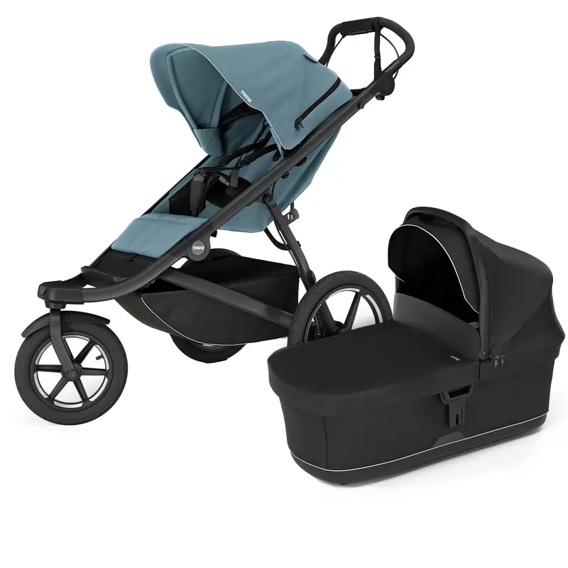 Thule Urban Glide 3 Newborn Bundle In Mid-Blue 1