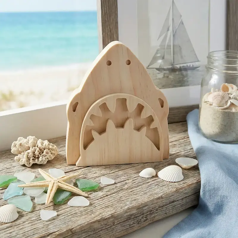 Tiburón De Madera Para Pintar Diy 1