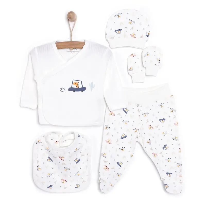 Tiffany Baby Boy Clothes Hanger 5 Pcs - Ecru 1