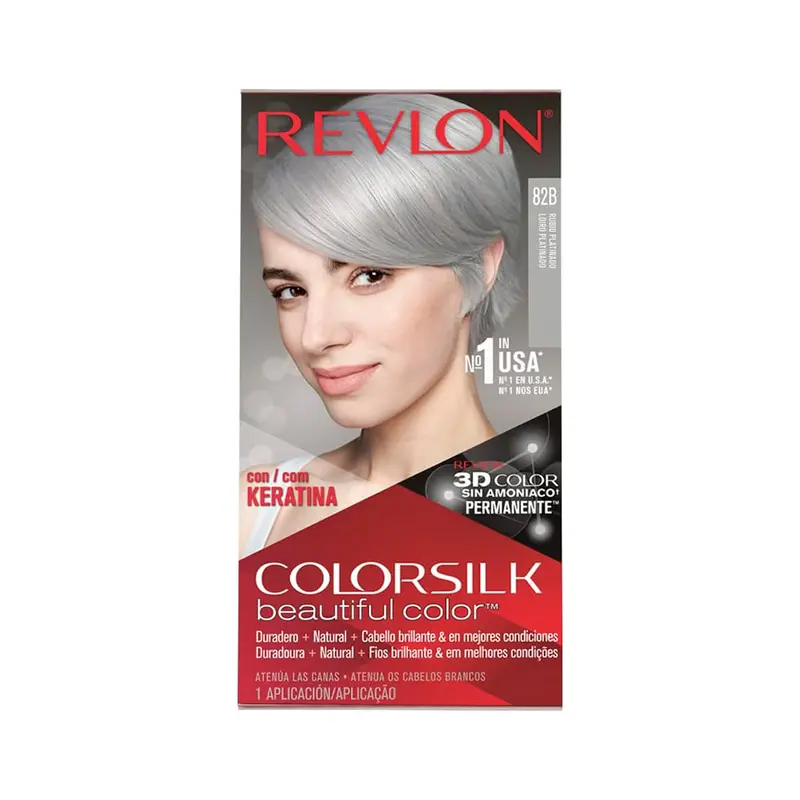 Tinte Para Cabello, Revlon, Color 82B, Rubio Platinado 1
