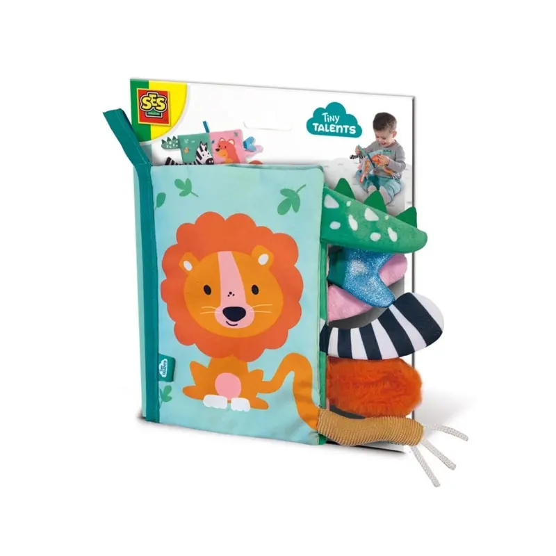 Tiny Talents Sensory Animal Tails Cloth Book 1