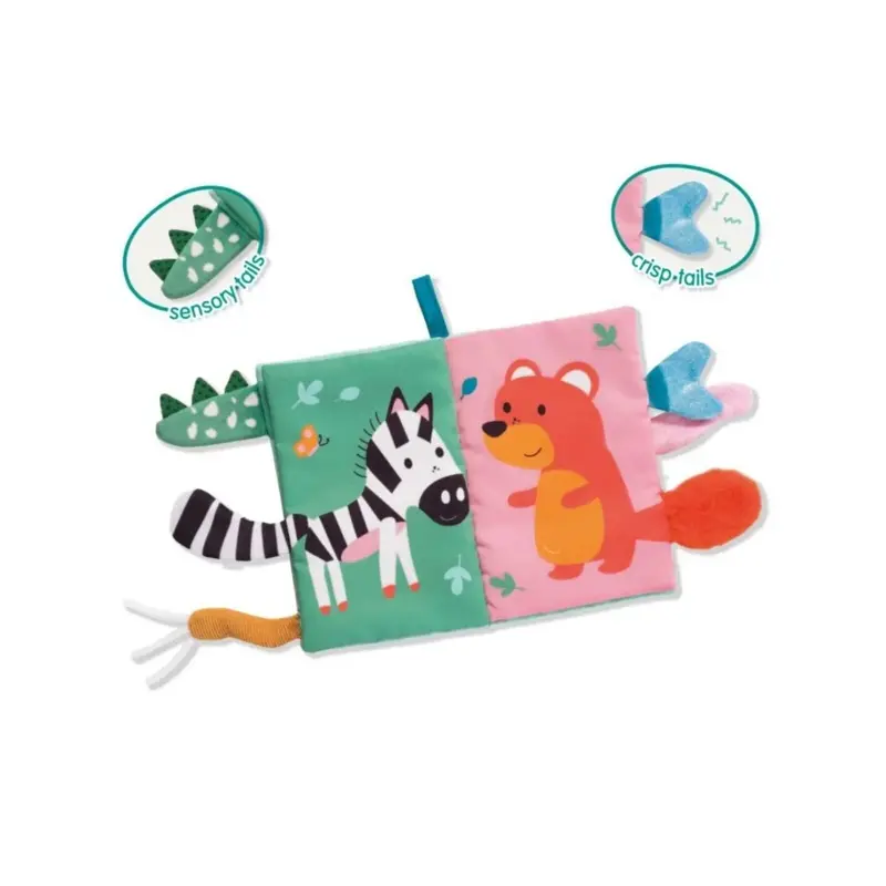 Tiny Talents Sensory Animal Tails Cloth Book 2