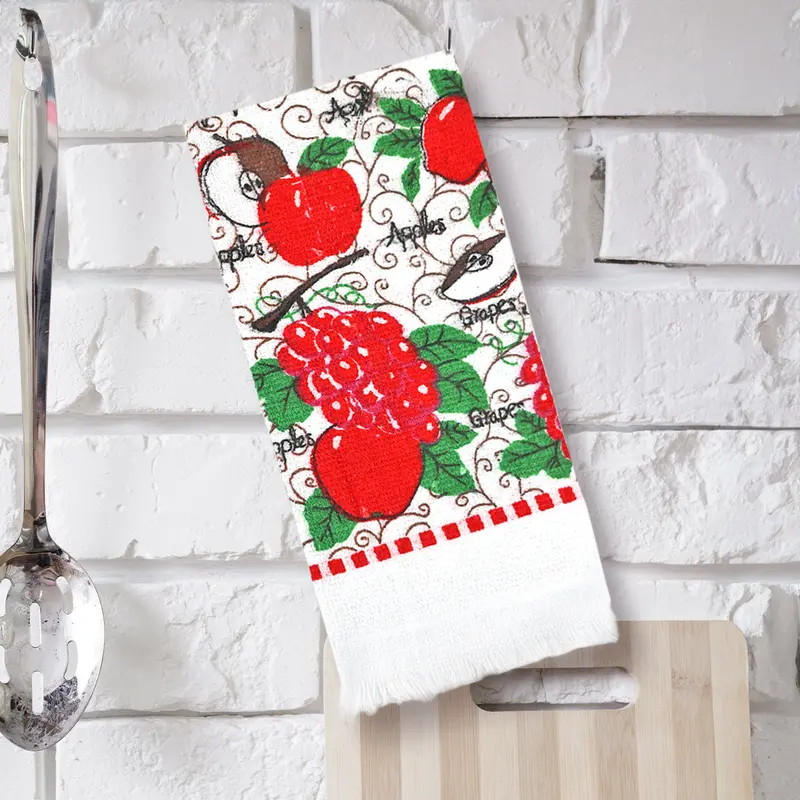 Toalla De Cocina, Diseño Frutas, 35X60 Cm 1
