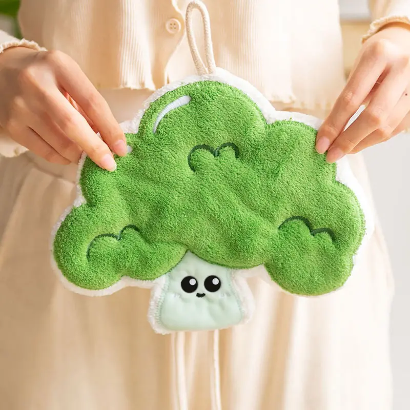 Toalla De Manos Absorbente En Forma De Brócoli 1