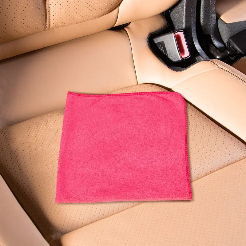 Toalla De Microfibra Color Coral Para Auto, 50X50cm, Tuning1 1