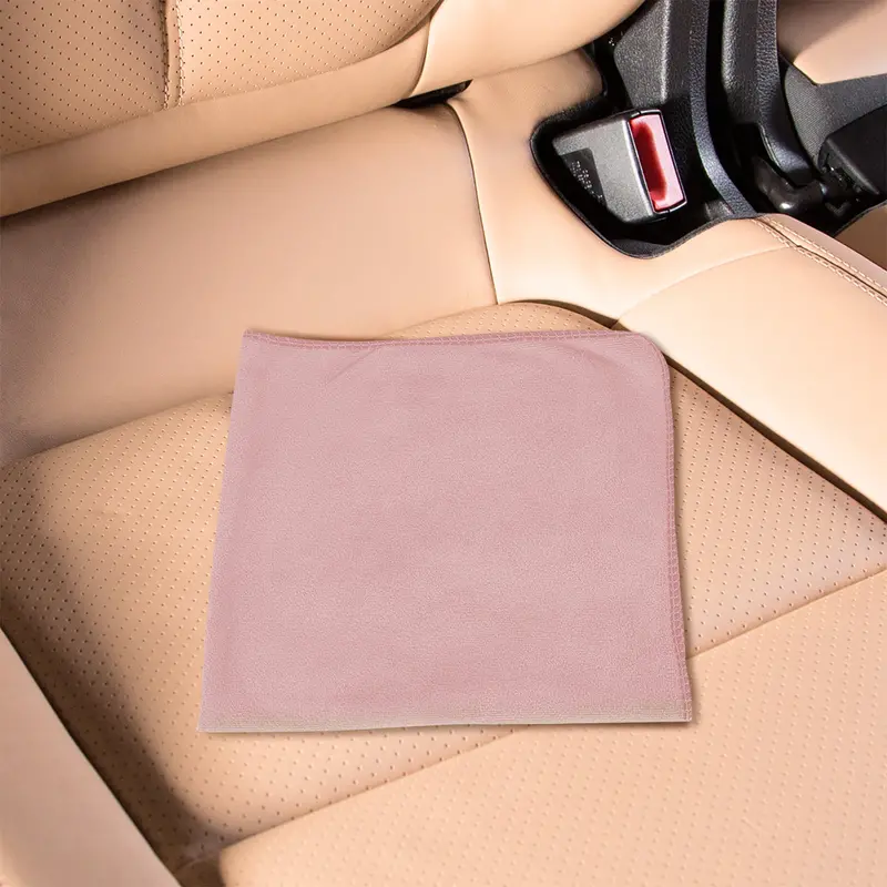 Toalla De Microfibra Color Rosa Para Auto, 50X50cm, Tuning1 1