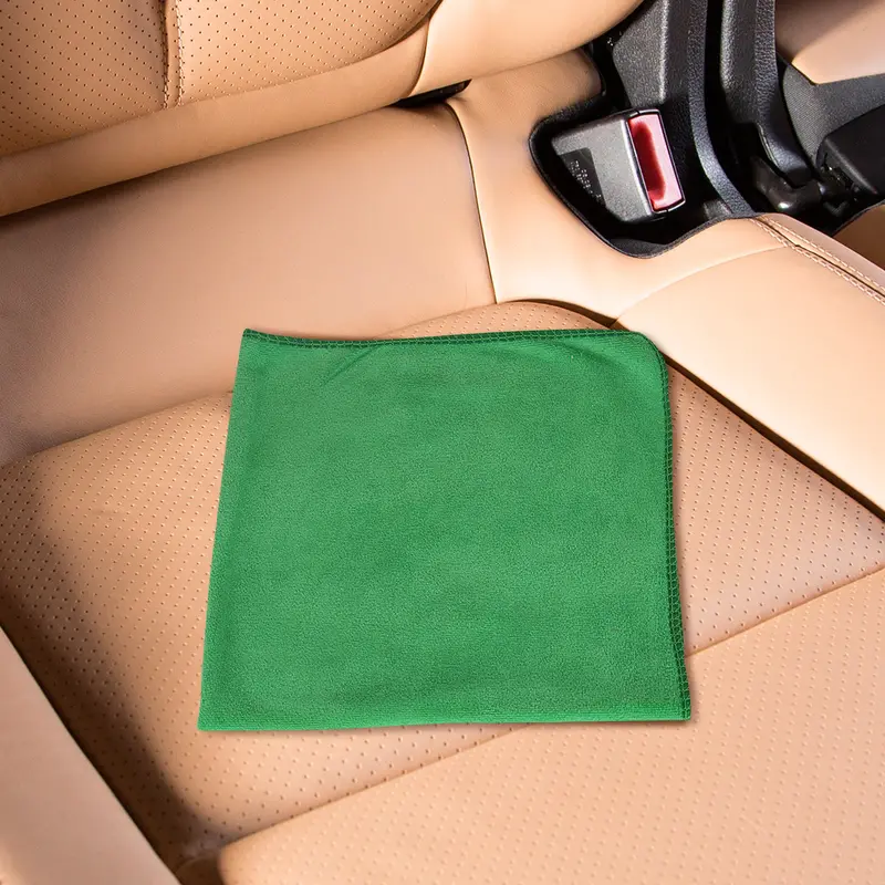 Toalla De Microfibra Color Verde Para Auto, 50X50cm, Tuning1 1