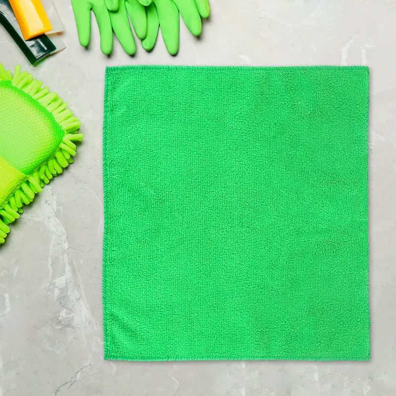 Toalla De Microfibra Color Verde Para Auto, Tuning1 1
