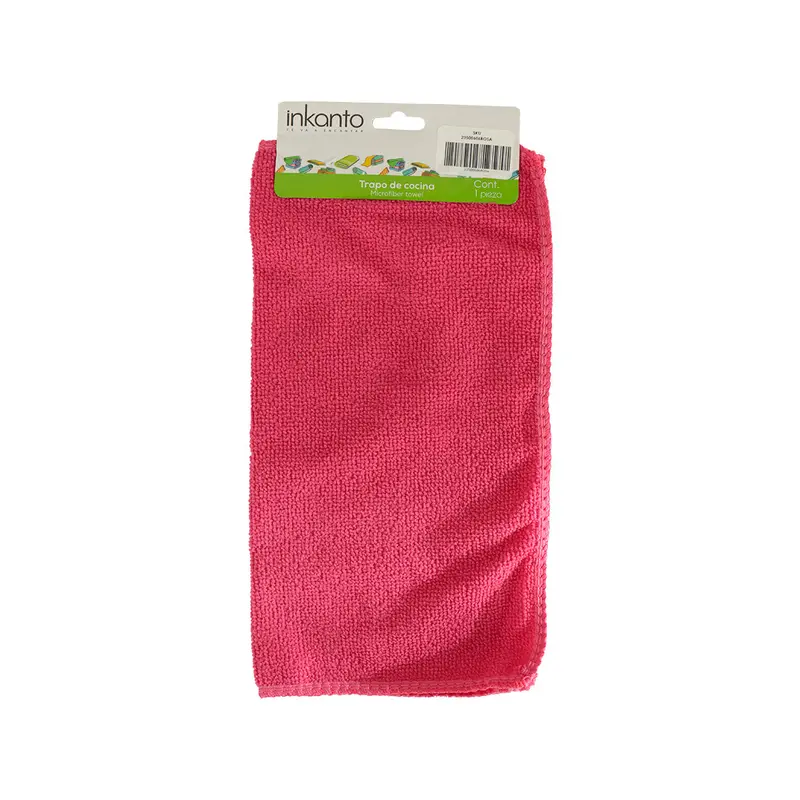 Toalla Microfibra Rosa 30 X 30 Cm 1