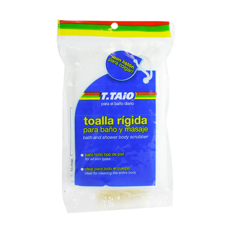 Toalla Rígida Para Baño Y Masaje Corporal Color Blanco 1