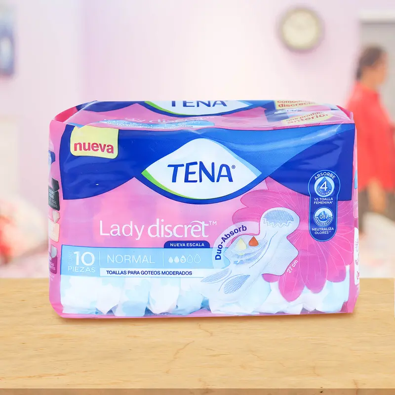 Toallas Sanitarias Normal, Tena Lady Discret 1