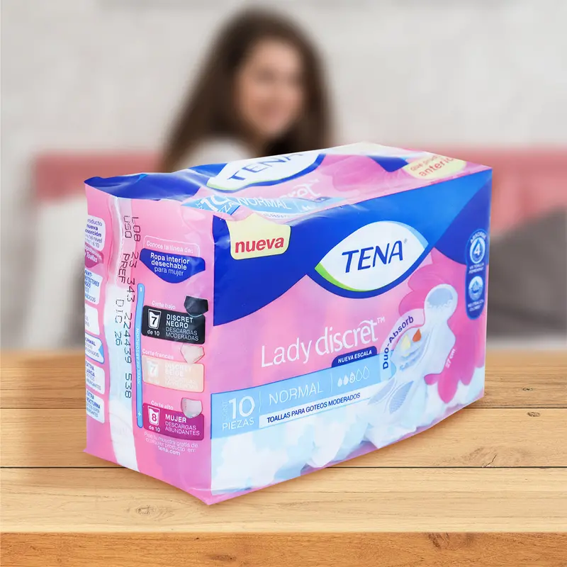 Toallas Sanitarias Normal, Tena Lady Discret 2