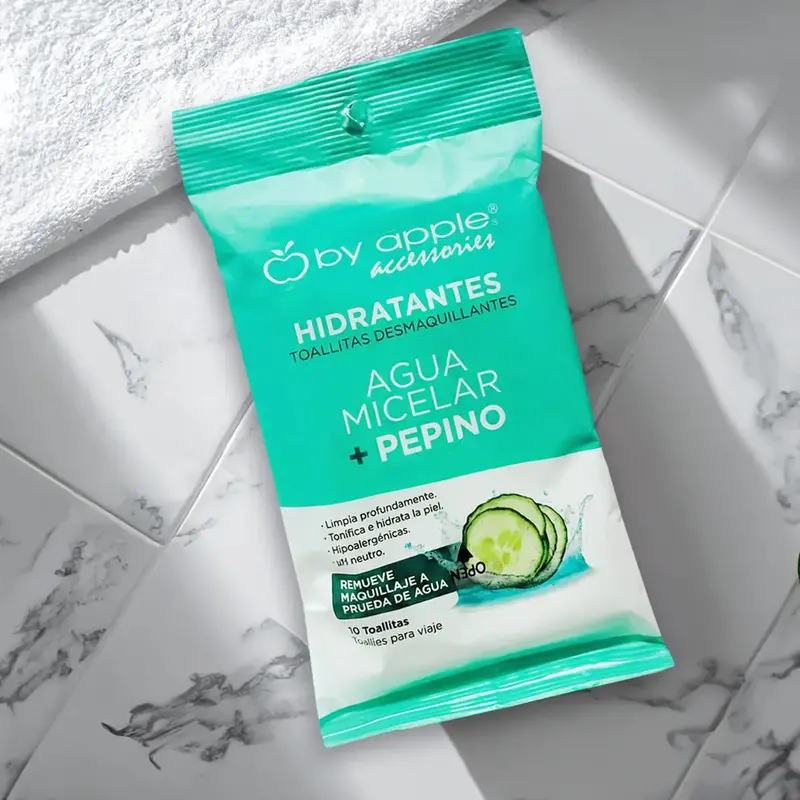Toallitas Desmaquillantes, Agua Micelar + Pepino 2