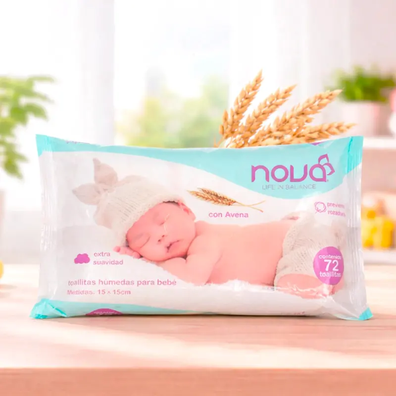 Toallitas Húmedas Para Bebé, Avena, Nova 1