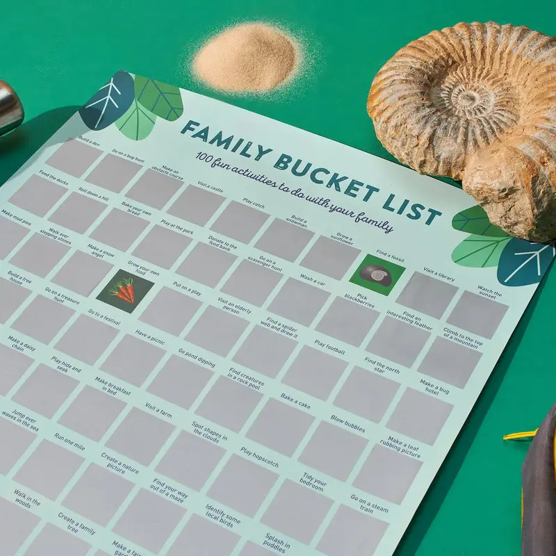 Toddle Born Wild A2 100 Activity Bucket List Poster 1