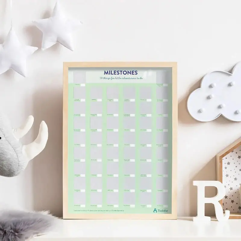 Toddle Born Wild A3 Milestones Poster 1