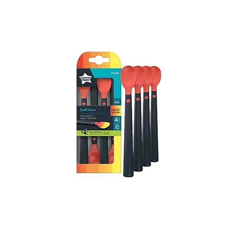 Tommee Tippee Design Heat Sensing Spoons Pack Of 4 1
