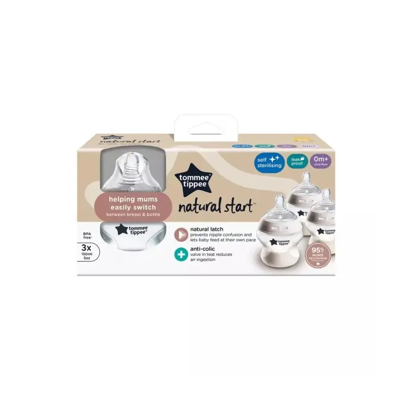 Tommee Tippee Natural Start Baby Bottle Pack Of 3 2