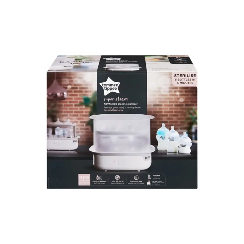 Tommee Tippee Super Steam Steriliser - White 2