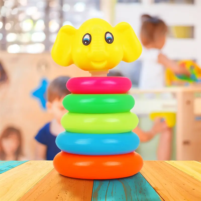 Torre Con Aros Apilables, Elefante 1