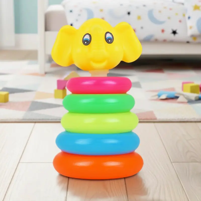 Torre Con Aros Apilables, Elefante 2