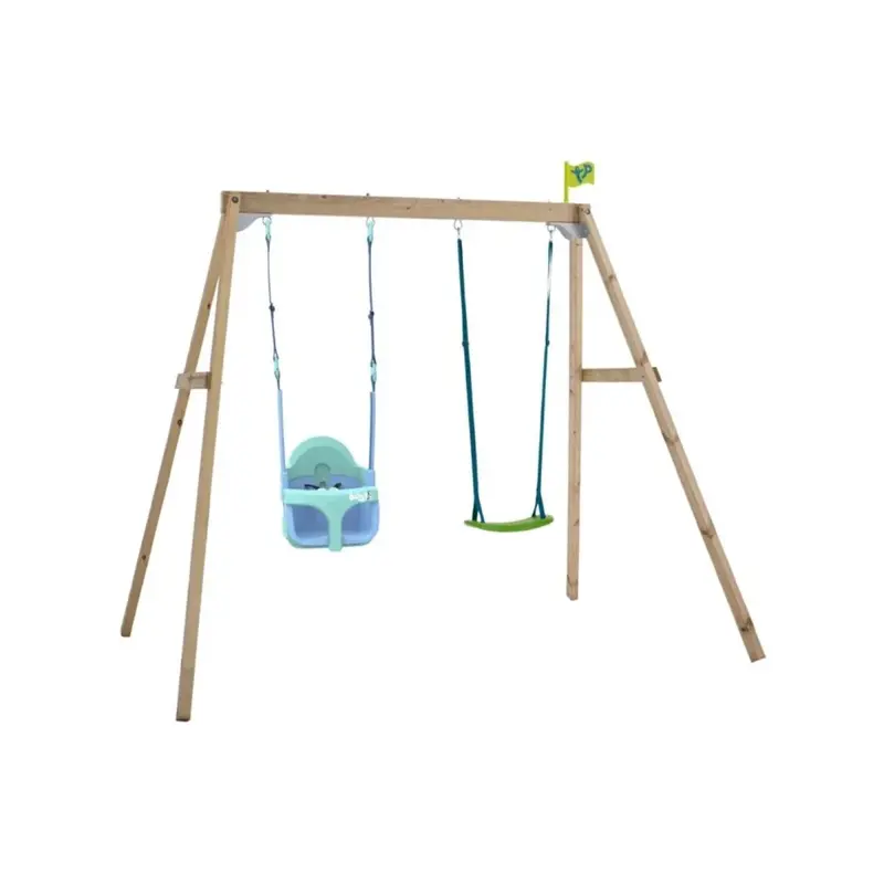 Tp Forest Wooden Double Swing With Bluey Quadpod 1
