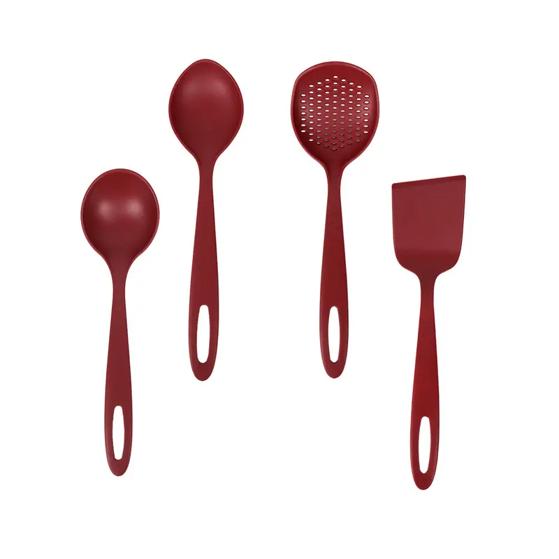 Tramontina Juego De 4 Utensilios Nylon Color Rojo 2