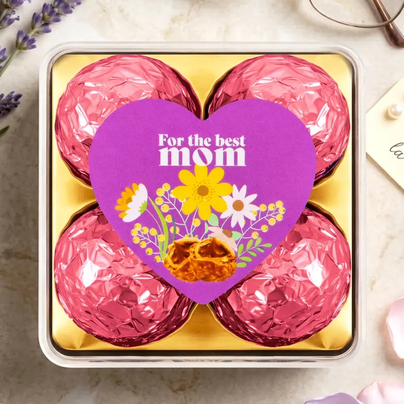 Trufas De Chocolate, 4 Pzas, Color Rosa 2
