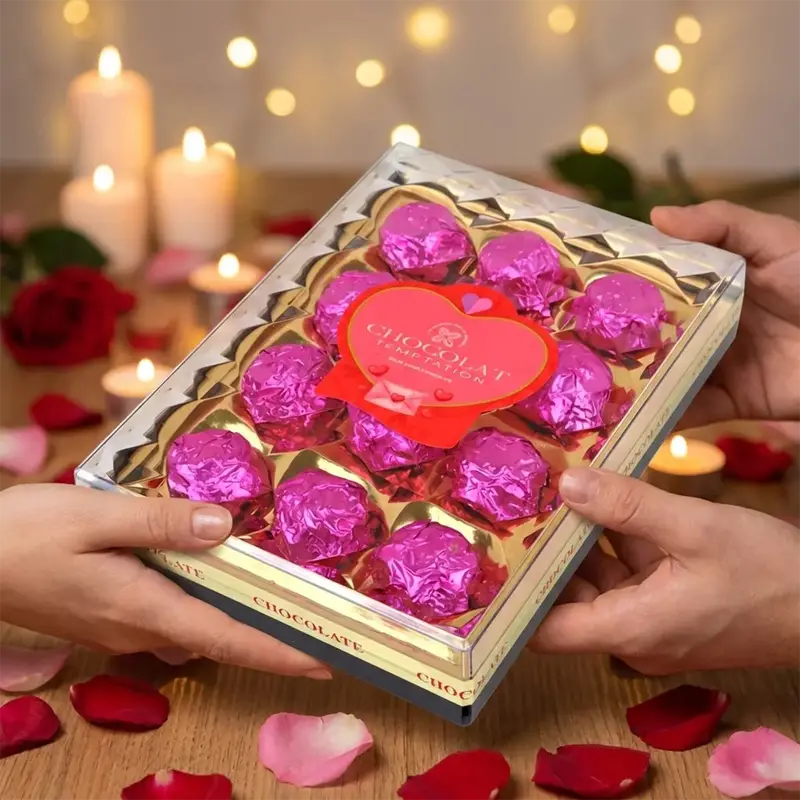Trufas De Chocolate, Color Rosa, 12 Pzas 1