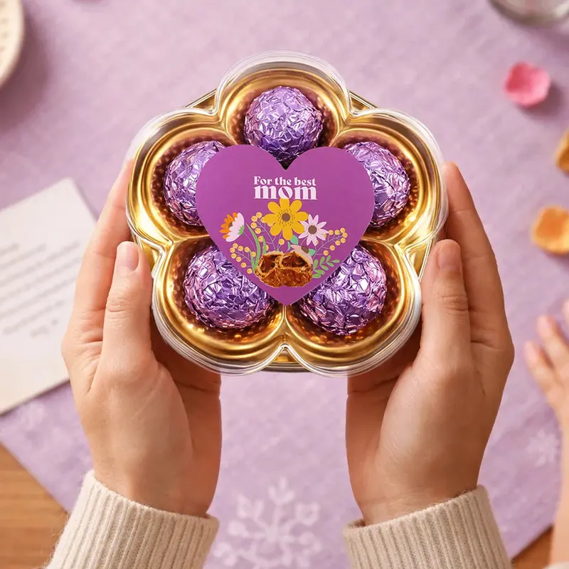 Trufas De Chocolate, Flor, 5 Pzas 1