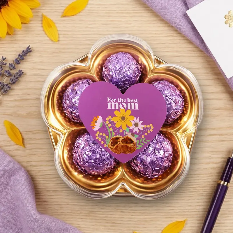 Trufas De Chocolate, Flor, 5 Pzas 2