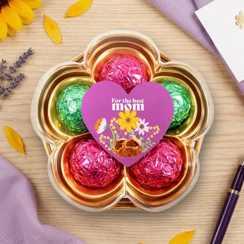 Trufas De Chocolate, Flor, Corazones, 5 Pzas 2