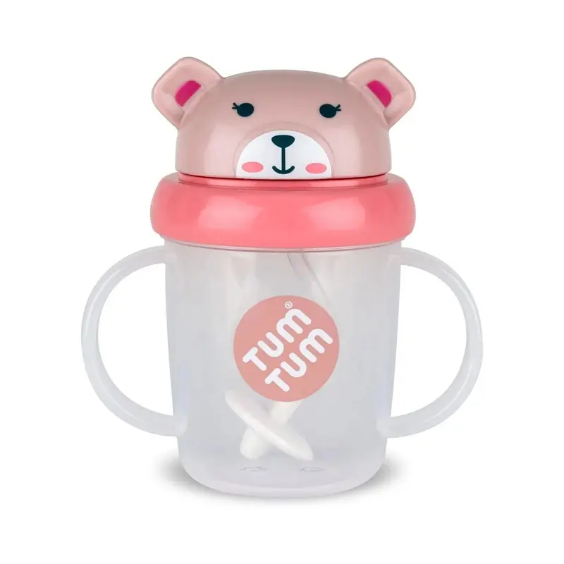 Tum Tum Betsy Bear Tippy Up Cup - Pink 1