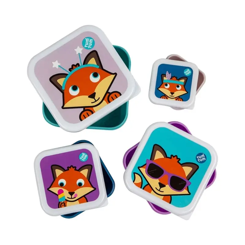 Tum Tum Nesting Snack Pots Pack Of 4 - Felicity Fox 1