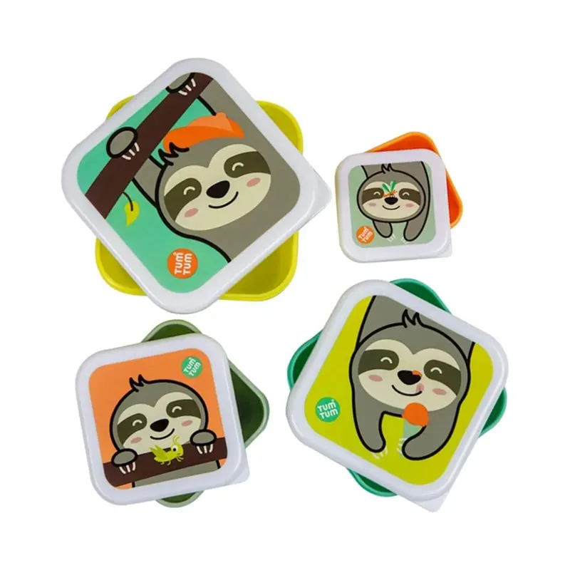 Tum Tum Nesting Snack Pots Pack Of 4 - Stanley Sloth 1